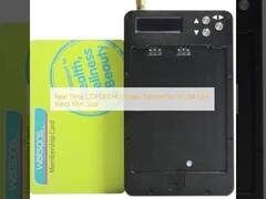 वास्तविक समय COFDM HD वीडियो ट्रांसमीटर H.264 UHF बैंड मिनी आकार